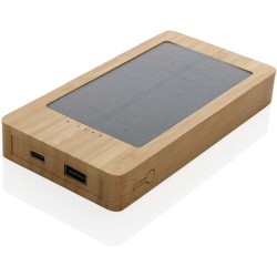 Solární powerbanka Sunwick 10 000 mAh z bambusu
