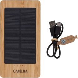 Solární powerbanka Sunwick 10 000 mAh z bambusu