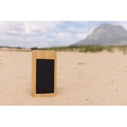Solární powerbanka Sunwick 10 000 mAh z bambusu