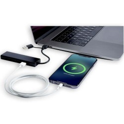 Rise USB 2.0 hub z RCS recyklovaného hliníku