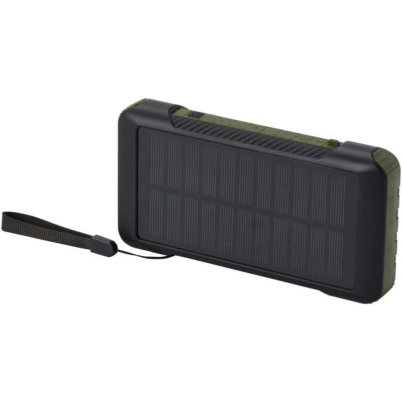 Soldy 10000mAh recyklovaná RCS plastová solární dynamická powerbanka