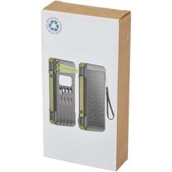 Soldy 10000mAh recyklovaná RCS plastová solární dynamická powerbanka
