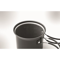 Potty set 2 kempingové hrnce s příbory