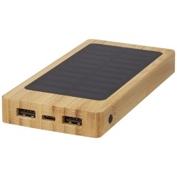 Bambusová solární powerbanka s kapacitou 8000 mAh Alata