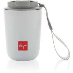 Termohrnek Cuppa z RCS recykl. nerezové oceli s lanyardem