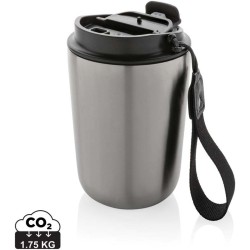 Termohrnek Cuppa z RCS recykl. nerezové oceli s lanyardem