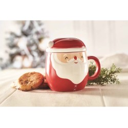 Santa Vánoční hrnek s víčkem 370 ml