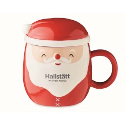 Santa Vánoční hrnek s víčkem 370 ml