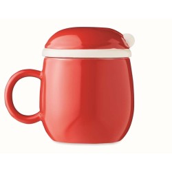 Santa Vánoční hrnek s víčkem 370 ml