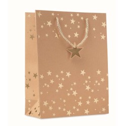 Sparkle Dárková vánoční taška z kraftu