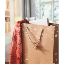 Sparkle Dárková vánoční taška z kraftu