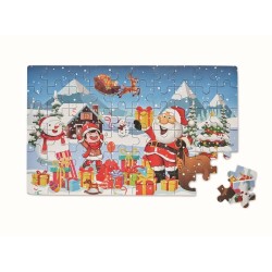 Pazuru Vánoční dřevěné puzzle