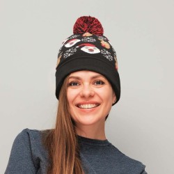 Shimas hat Vánoční pletená čepice