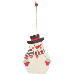 Dárek / přívěsek na vánoční stromeček WOODEN SNOWI