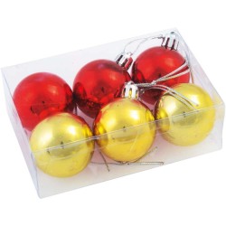 Vánoční ozdoby XMAS LINE, 6 kuliček