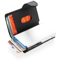 Hliníkové RFID pouzdro na karty s PU peněženkou