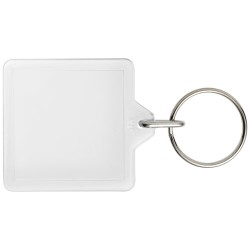 Čtvercová plastová klíčenka Vial