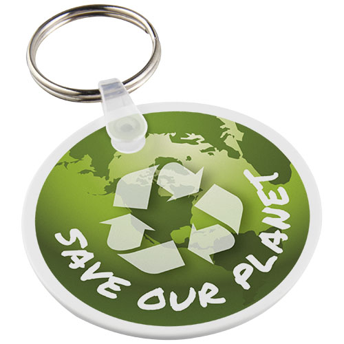 Recyklovaná klíčenka ve tvaru kruhu Tait