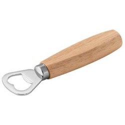HOLZ. Otvírák na láhve z kovu s dřevěnou rukojetí