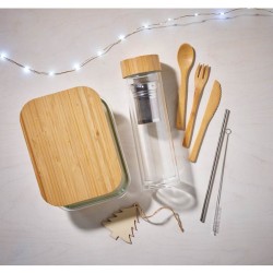 Tundra lunchbox Skleněný box na jídlo s víkem