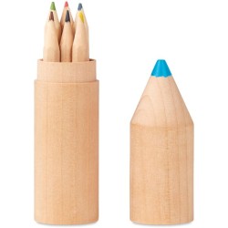 Petit coloret 6 pastelek v dřevěné krabičce