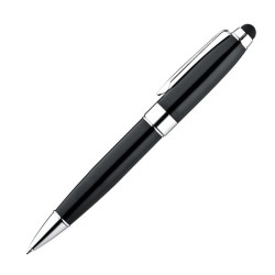 Černý stylus a kuličkové pero