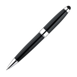 Černý stylus a kuličkové pero