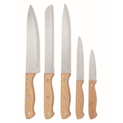 Gourmet 5dílná sada nožů ve stojanu