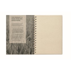 Grass book Kroužkový A5 zápisník z trávy
