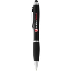 Kuličkové pero a stylus Nash s černým úchopem