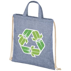 Pheebs šňůrkový batoh ze směsi recyklované bavlny a polyesteru 210 g/m2